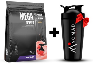 Гейнер Maxler Mega Gainer Клубника 1000 г