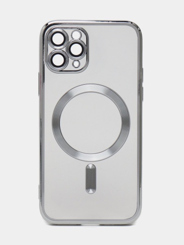 Чехол GLASS для Apple iPhone 15 Pro серый