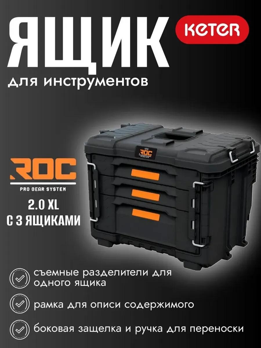 Ящик для инструментов 56.5x37.5x41.5 см, поликарбонат