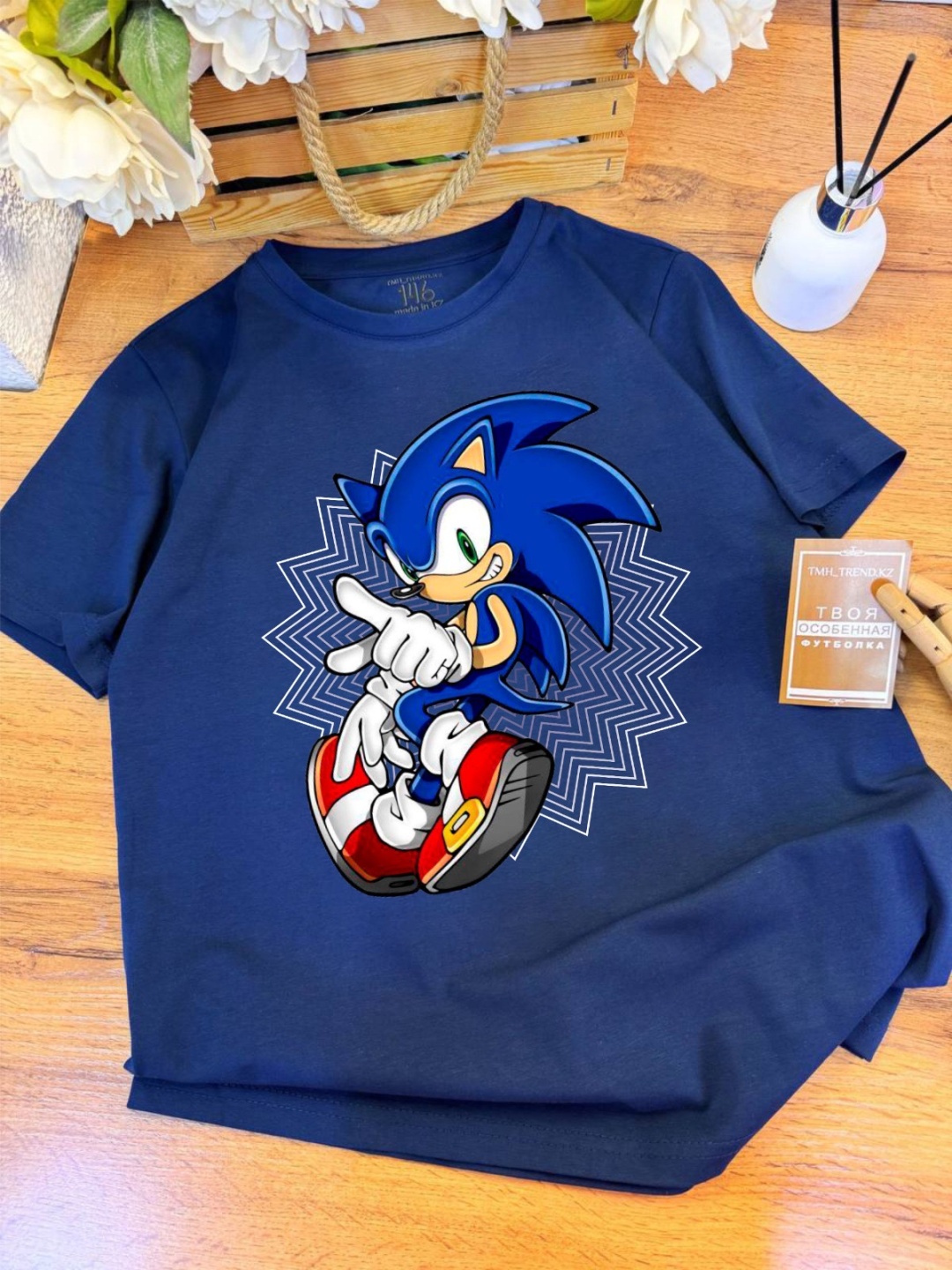 Футболка Соник Sonic TMH_TREND.KZ темно-синий