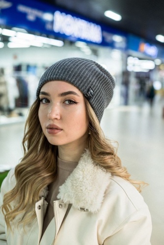 Шапка Shapkoff размер 56, 57, 58, 59, антрацит