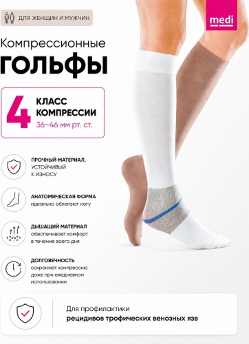 Гольфы Medi mediven Ulcer Kit класс компрессии 4 белый 2
