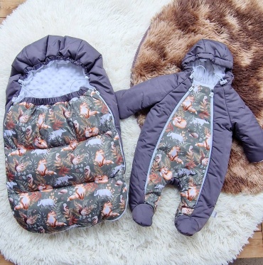 Комплект LeoRi KIDS серый, хаки