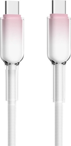 Кабель USB TypeC (M), 1 м, Cab06-C-C-1m розовый
