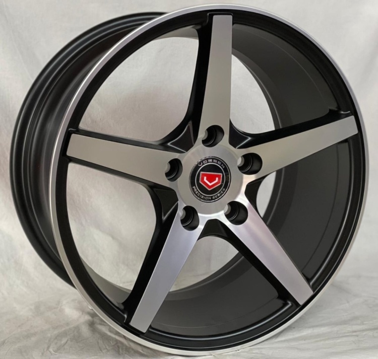 Vossen 5123 7x16/5x114.3 D73.1 ET38 4 диска черный, серебристый