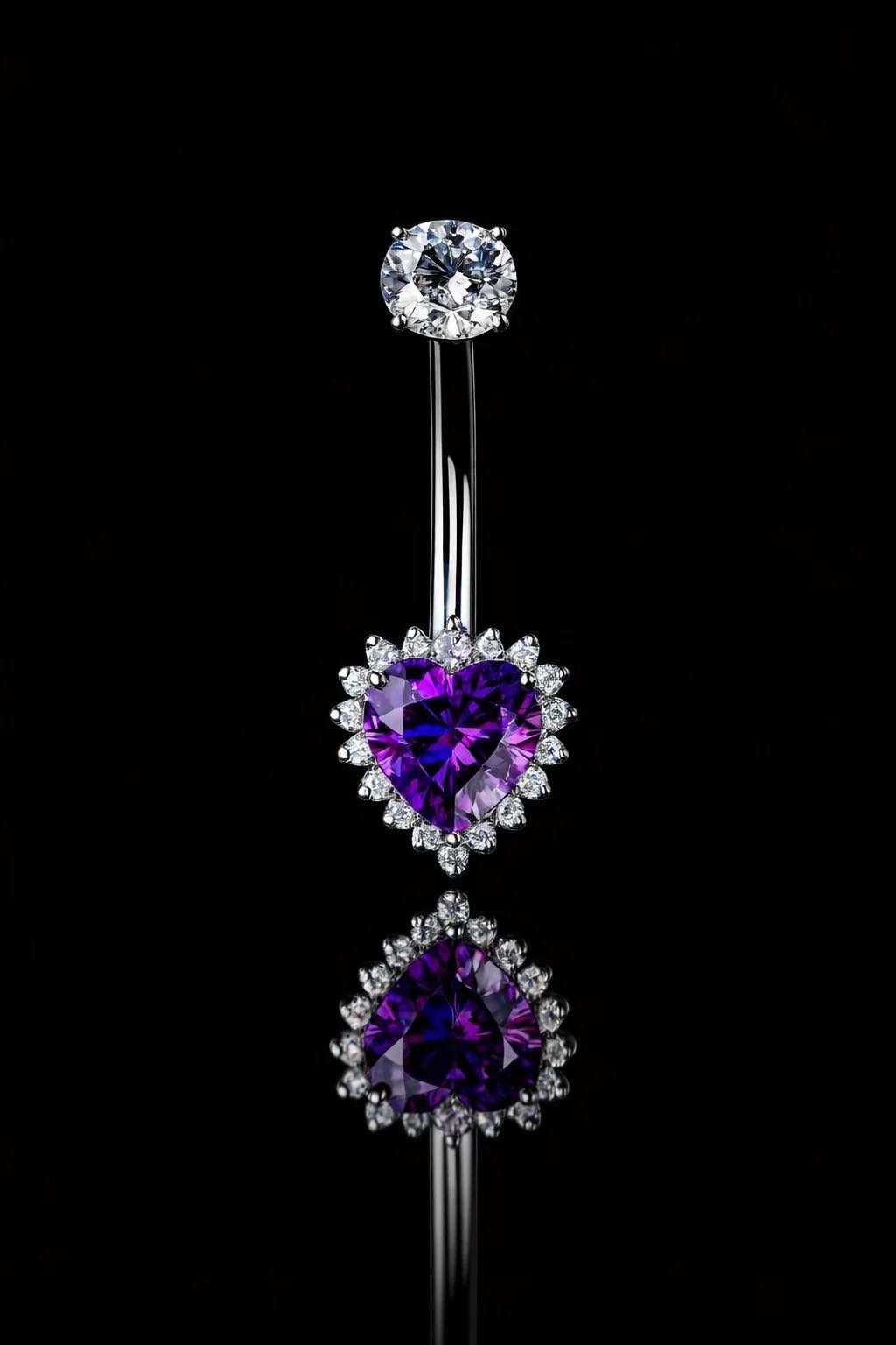 Банан Succub Jewellery титановый сплав, цирконий, 14G 1,6* 10 mm резьба 1,2 mm