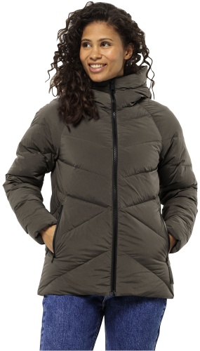 Пуховик Jack Wolfskin коричневый