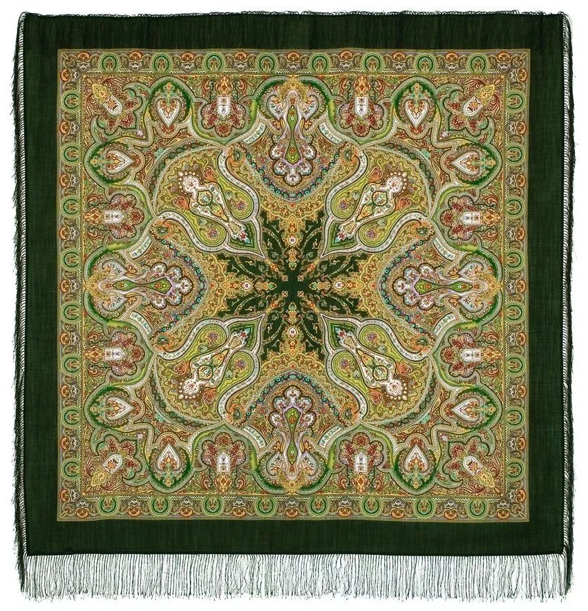 Платок Павловопосадский платок шерсть 146 x 146 см