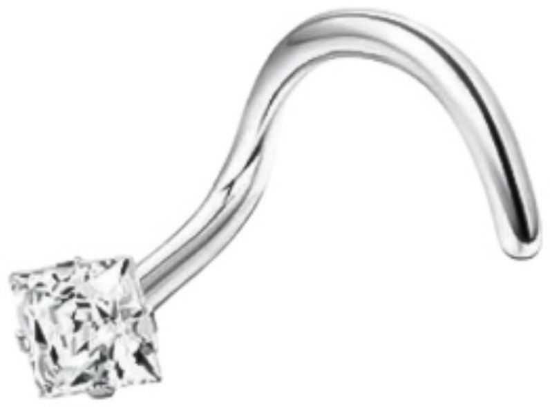 Нострил BOGEMA хирургическая сталь, цирконий, 2mm