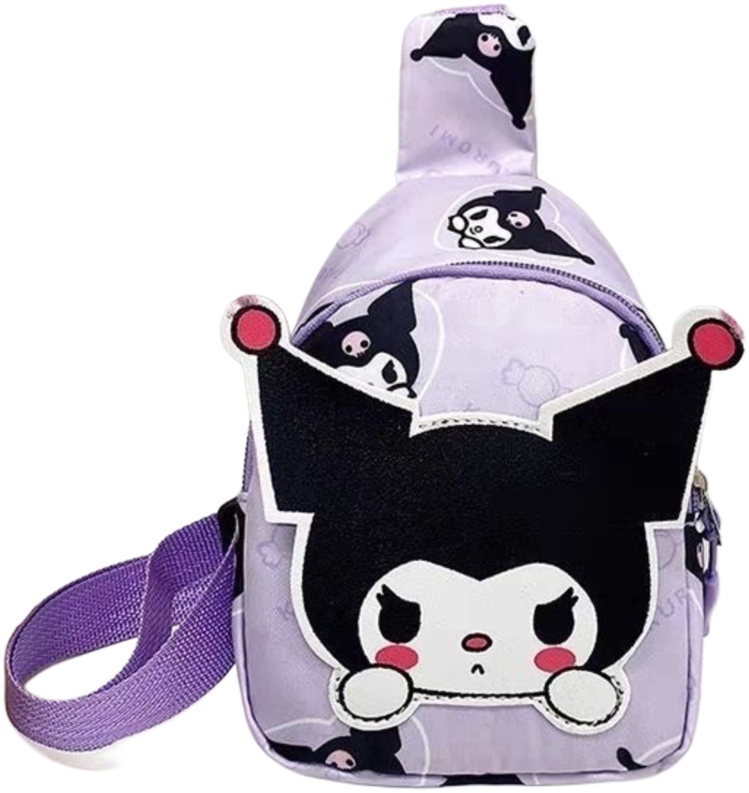 Сумка тоут Hello Kitty пластик, текстиль фиолетовый