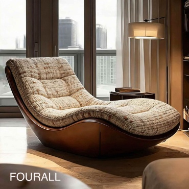 Кресло FOURALL 654252996 , обивка ткань, бежевый
