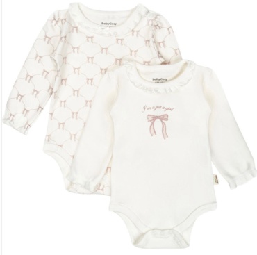 Боди Baby Cosy белый, розовый