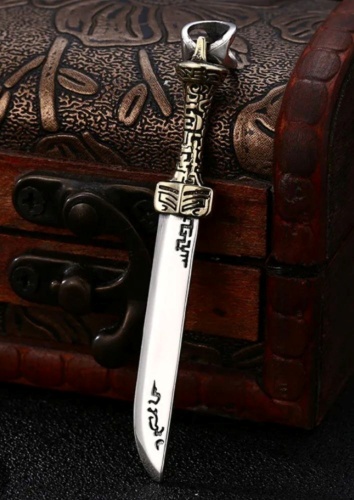 Подвеска HandMade TDS925SS-33 вес 12 г серебро, без вставок