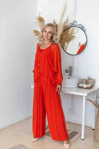 Костюм повседневный Italy moda коралловый