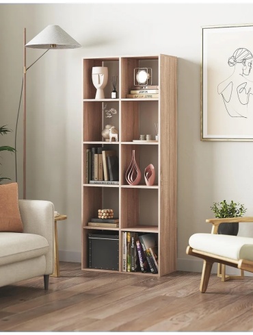 Стеллаж напольный Gartio28, 71x33x175 см, бежевый