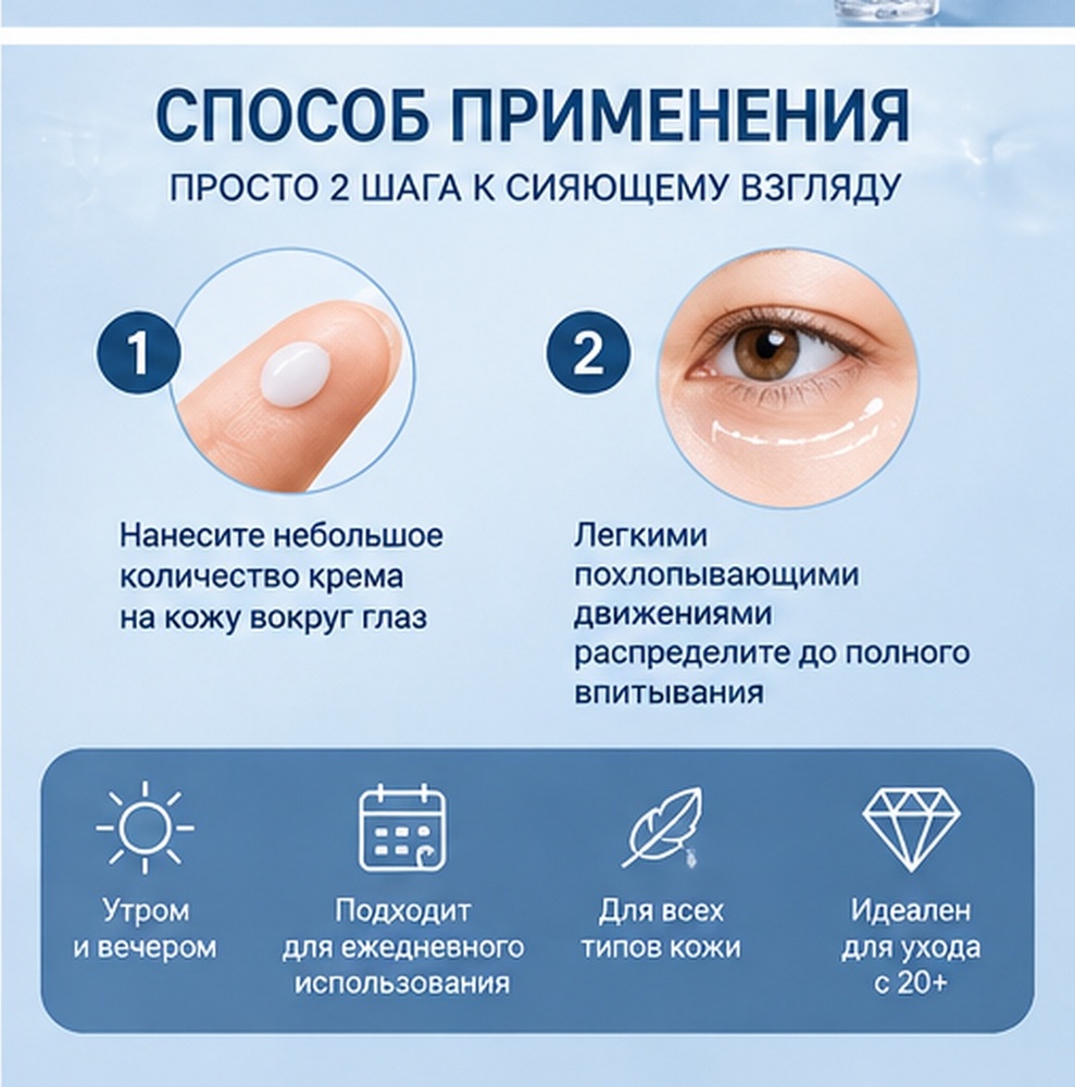 Dr. Althea крем Aqua Marine Watery Cream для лица, для области вокруг глаз, для зоны декольте 50 мл, фото 6