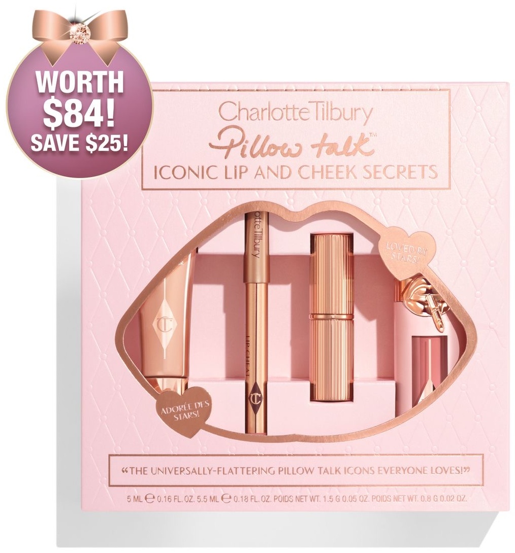 Charlotte Tilbury PILLOW TALK ICONIC LIP AND CHEEK SECRETS плампер для губ Pillow talk