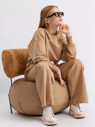 Спортивный костюм COZY HOME бежевый