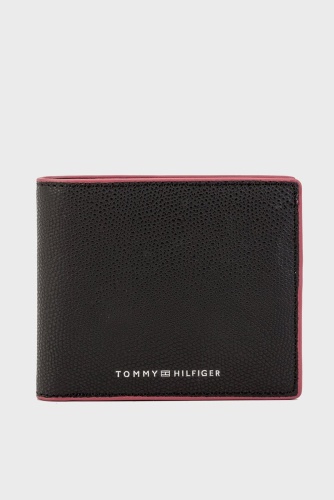 Кошелек Tommy Hilfiger натуральная кожа черный