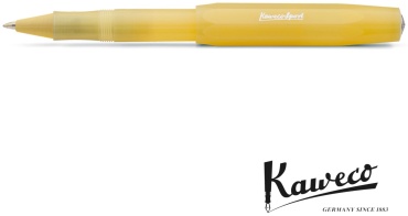 Ручка роллер Kaweco FROSTED SPORT Roller Ball Sweet Banana 1 шт, 0.7 мм, цвет чернил черный