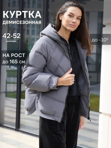 Демисезонная куртка серый