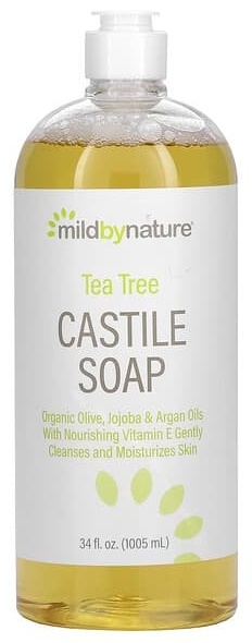 Жидкое мыло туалетное Mild By Nature кастильское мыло с чайным деревом 1000 мл