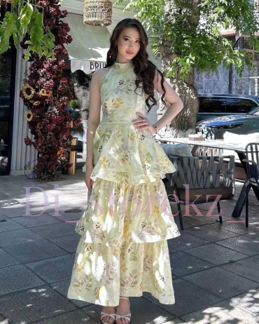 Вечернее платье Lady Style желтый