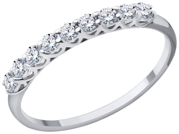 Diamant 52-110-01914-1_18 размер 17 вес 1.355 г золото, фианит