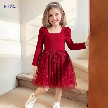 Нарядное платье Little Maven красный