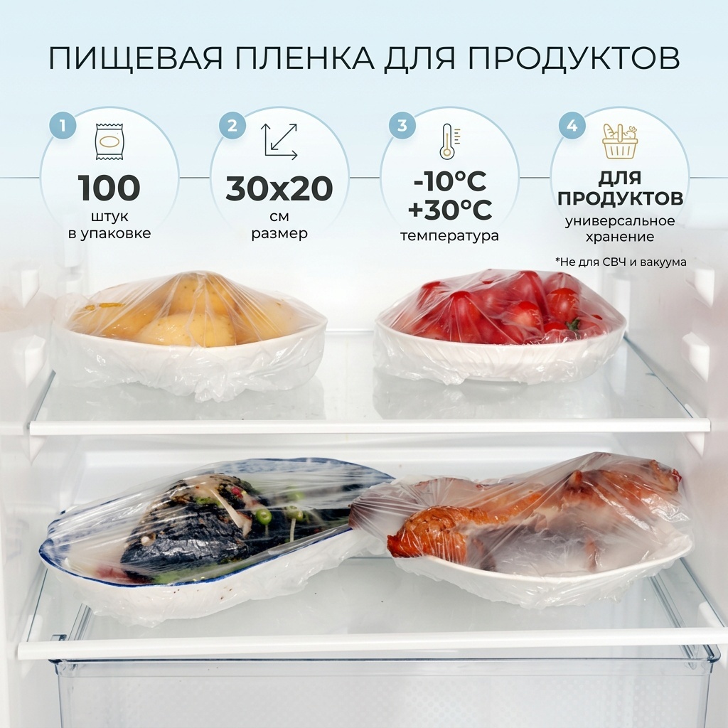 Пищевая пленка 711812 универсальное, для хранения продуктов
