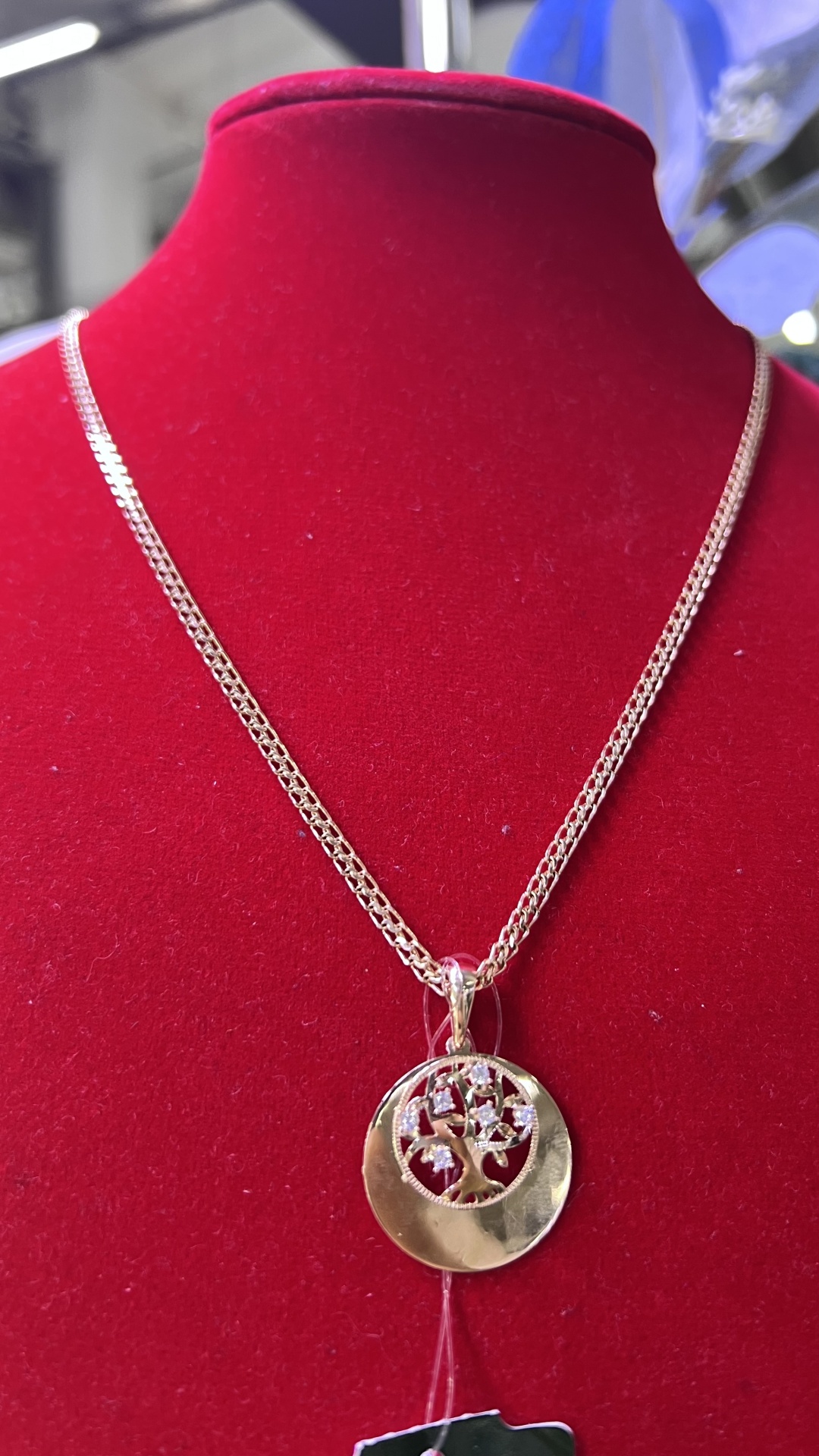 Колье zeregold1 jewelry 010 длина 50 см вес 6.19 г золото, фианит