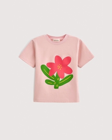 Футболка Loomknits Цветок розовый