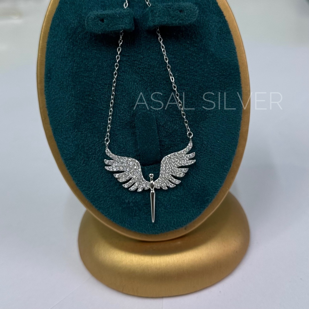 Колье ASAL SILVER 171381asal длина 45 см вес 5 г серебро, фианит
