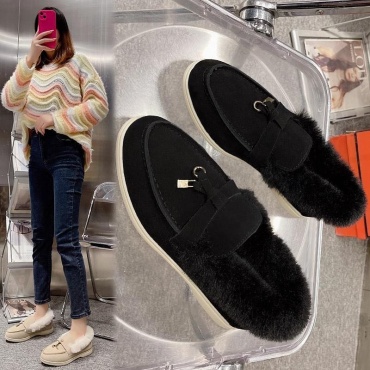 Лоферы FASHION белый, черный