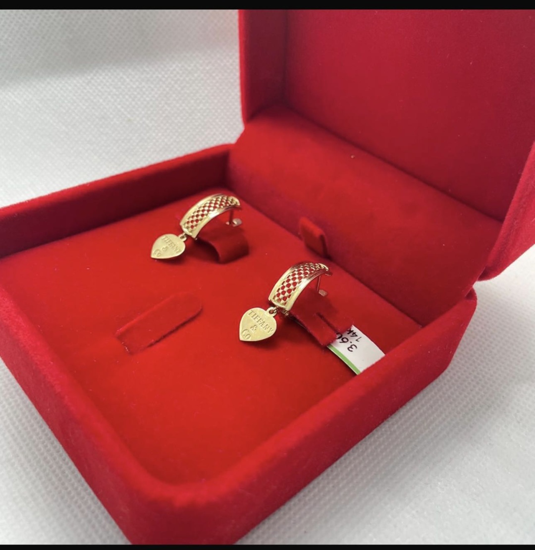 Серьги Алтын Sakura/7482211/ вес 3.6 г золото, без вставок