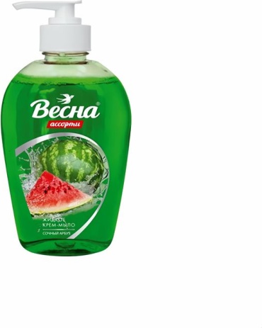 Жидкое мыло туалетное Весна Весна" Сочный арбуз 280гр. 280 мл