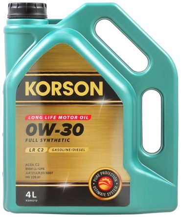 Синтетическое KORSON синтетическое моторное. масло. 0W-30 4 л