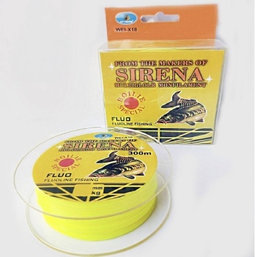 Леска VitFishing монофильная Sirena Strong Special 0.40мм 300м флуоресцентная желтая 0.4 мм желтый