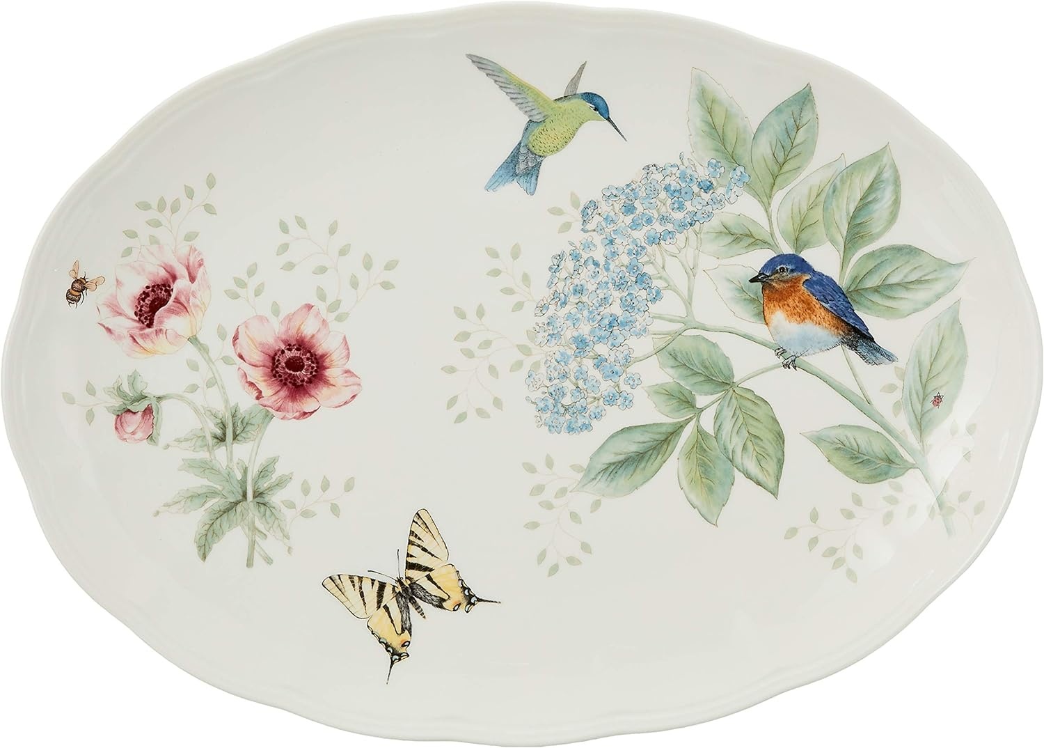 Блюдо Lenox BUTTERFLY MDW 40.6х33 см, фарфор, 1 шт