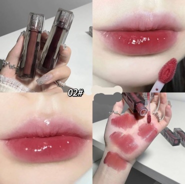 02 Shaqinuo Glossy Mirror Lip Glaze — зеркальный блеск и комфорт без липкости