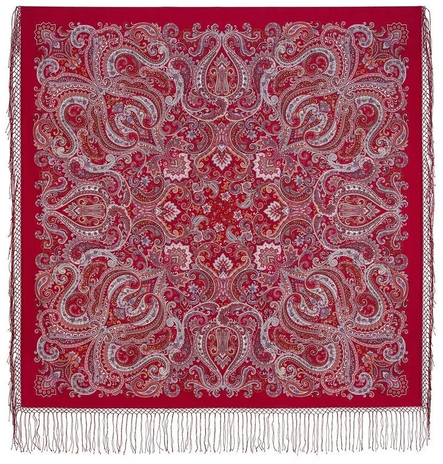 Платок Павловопосадский платок шерсть 125 x 125 см