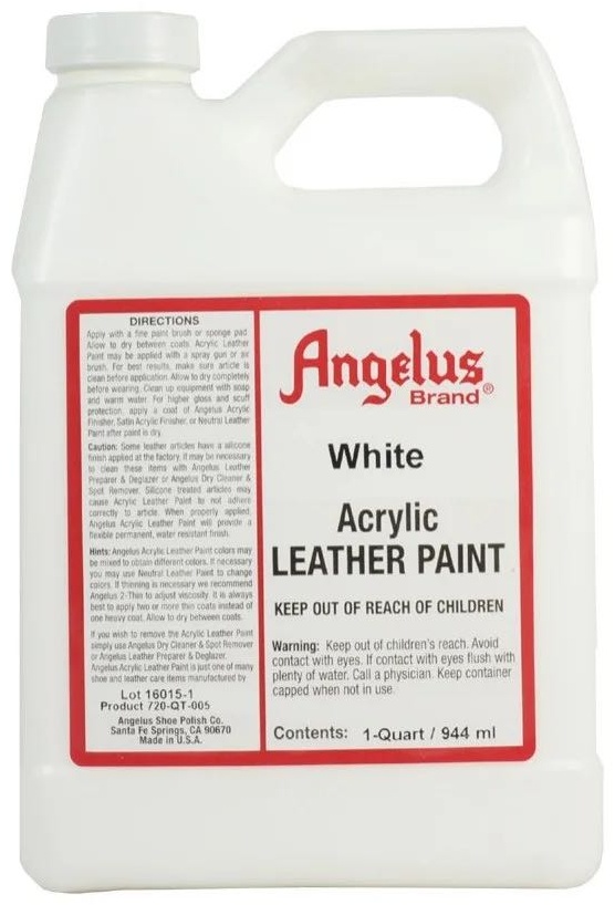 Angelus краска белый, White