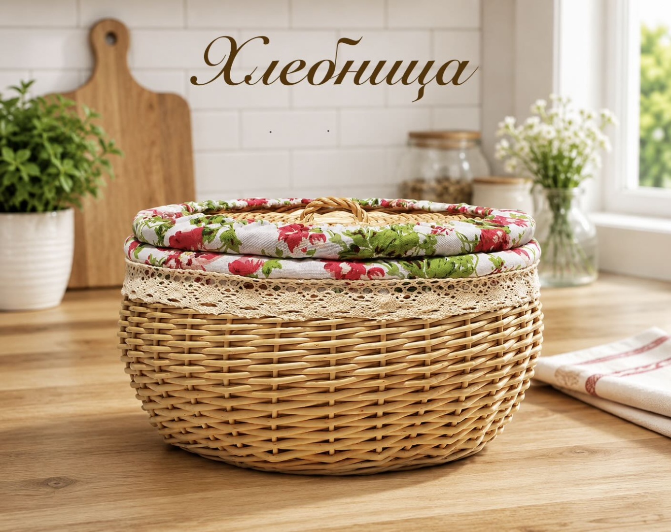 Корзина для хлеба 826877213, текстиль, древесное волокно