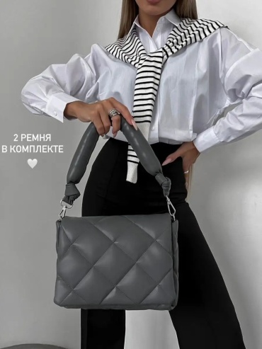 Сумка кросс-боди heybags экокожа серый