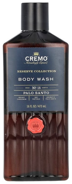 Cremo Reserve Collection, гель для душа, пало санто, 473 мл (16 жидк. унций) гель 473 мл