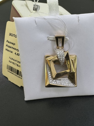 Подвеска Diamond Union 65332 вес 4.83 г золото, без вставок