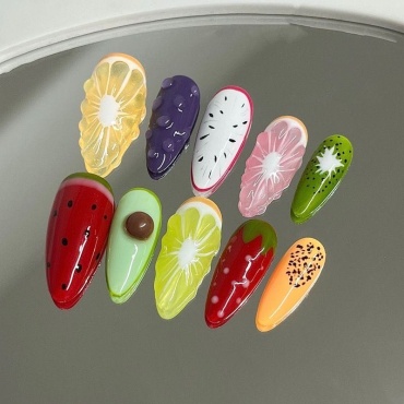 NAIL PRO накладные ногти Фрукты 10 шт
