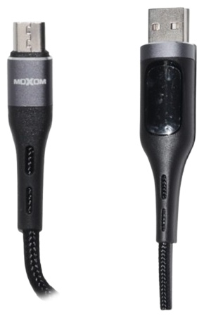 Кабель Moxom USB 2.0 (F), micro-USB 2.0 (M), 1 м, черный