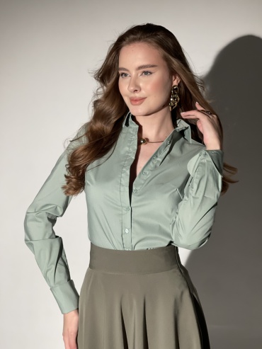 Рубашка Anro Fashion хаки