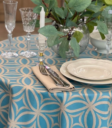 Скатерть Maryam decor & textile 170x170 см, хлопок, дак, 1 шт